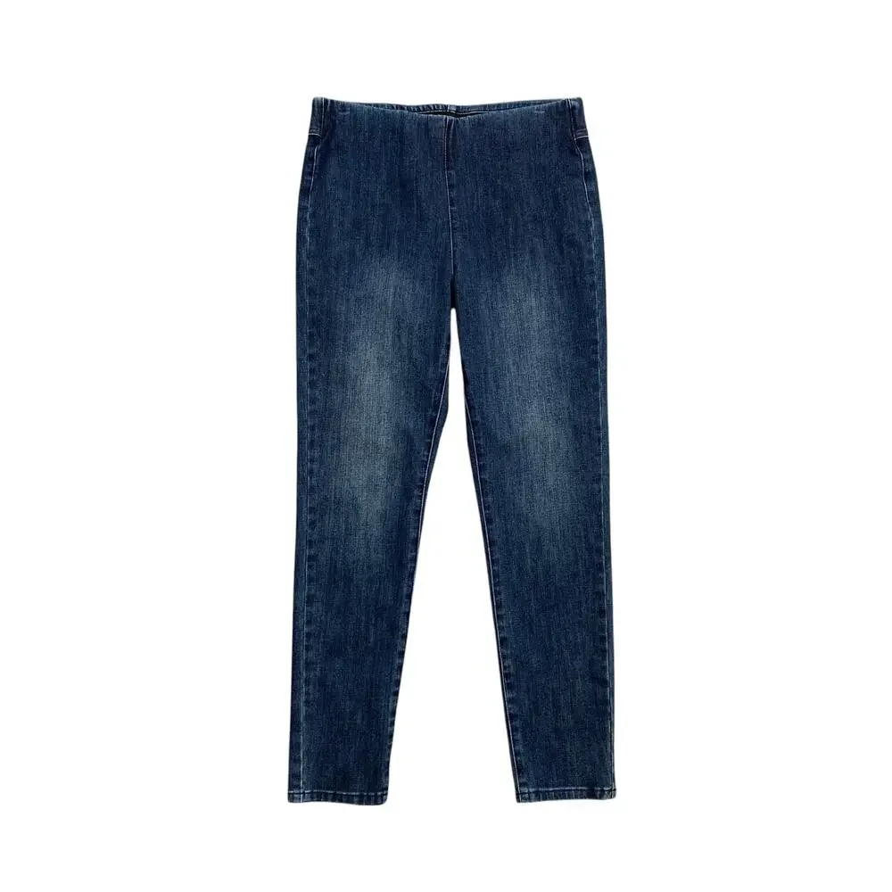 Soft Surroundings Jeggings Womens S Small Blue Ultimate Denim Pull On Skinny